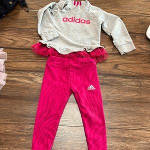 Adidas top and pants outfit